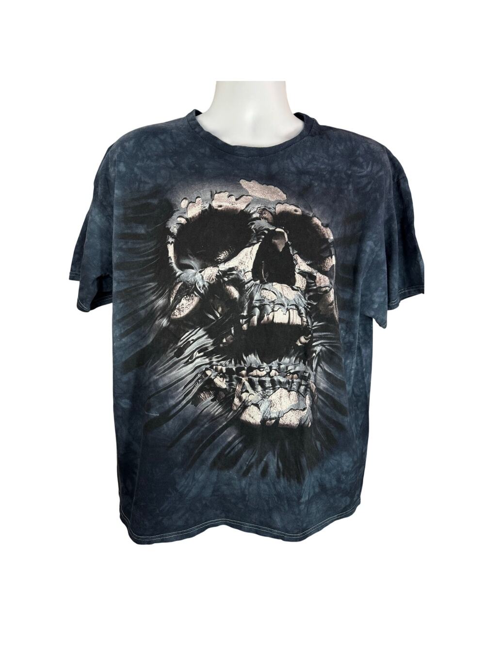 Vintage Skull T Shirt XL Black Gothic Rock Graphic Tee Delta Pro Weight Tag
